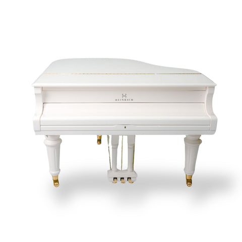 Heinrich HGP-152W WSP Round Legs Grand Piano – White