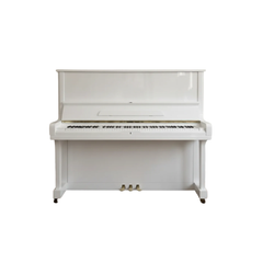 Kreutzer K-123 Upright Piano - Polished White | Melodica Music Store Dubai