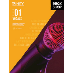 Trinity Rock & Pop 2018 - Vocals Grade 1 - Singing Books | Melodica Music Store Dubai