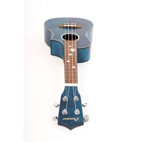 Bamboo U-23 Concert Ukulele Blue Blossom With Bag