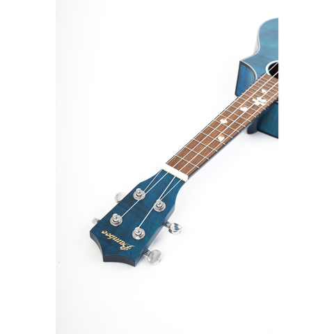 Bamboo U-23 Concert Ukulele Blue Blossom With Bag