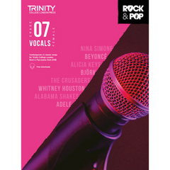 Trinity Rock & Pop 2018 - Vocals Grade 7 (Female Voice) - Singing Books | Melodica Music Store Dubai