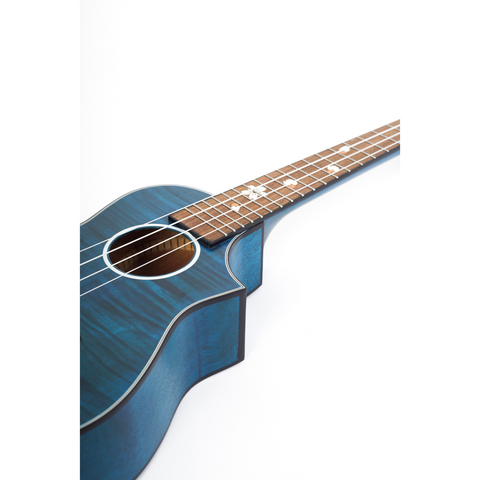 Bamboo U-23 Concert Ukulele Blue Blossom With Bag