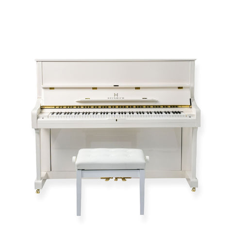 Heinrich Upright Piano HUP-121W – High Gloss White