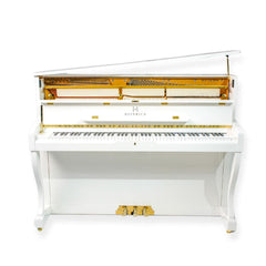 Heinrich HUP-110W Upright Piano – High Gloss White