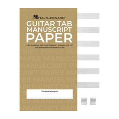 Hal Leonard Guitar Tablature Manuscript Paper - Standard | Melodica Music Store Dubai