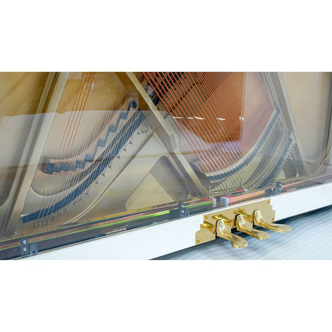 Heinrich HUP-121CW Upright Piano – Crystal White