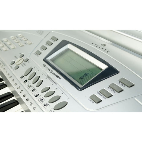 Steiner SK-250 Electronic Keyboard – Silver Finish