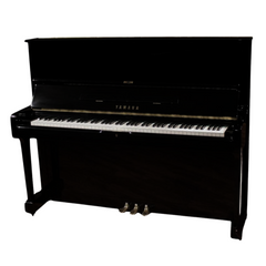 Yamaha YM10 Upright Piano - Black (Renewed) | Melodica Music Store Dubai