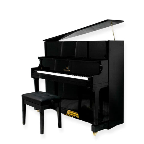 Heinrich HN-125E Upright Piano - Black
