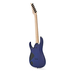 Ibanez RGA42FM guitar full back, blue lagoon burst with black hardware
