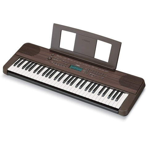 Yamaha PSR-E360 61-Key Keyboard with PA3C Power Adapter - Dark Walnut