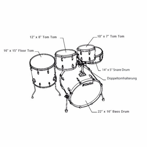 Tama Rhythm Mate RM52KH6-RDS Drum Kit - Red Stream