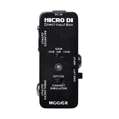 Mooer Micro DI Direct Input Box 1396159 Black - Guitar Effect | Melodica Music Store Dubai