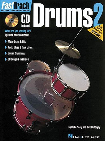 Hal Leonard Fast Track Drums Book 2 W/CD
