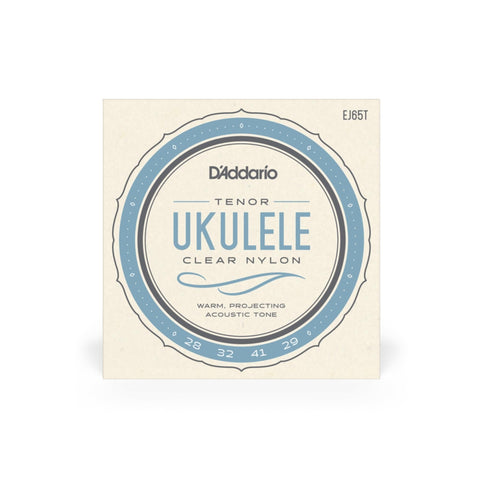 D"Addario Ukulele String Clear Nylon Tenor - EJ65T