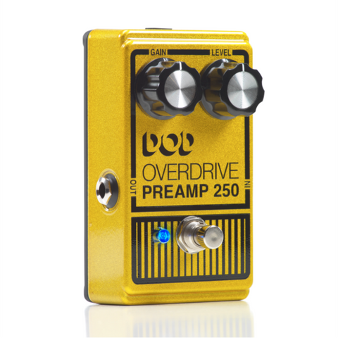 DOD Guitar Pedal Overdrive Pre Amp 250 Yellow
