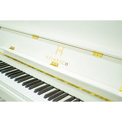 Heinrich HU‑110 Upright Piano – Polished White