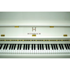Heinrich HU‑110 Upright Piano – Polished White