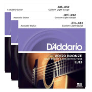 D'Addario Acoustic Guitar Strings - 80/20 Cst Lite EJ13
