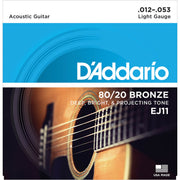 D'Addario Acoustic Guitar Strings - 80/20 Lite EJ11