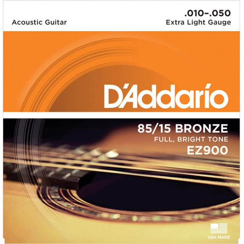 D' Addario Acoustic Guitar Strings - 85/15 X Lite EZ900