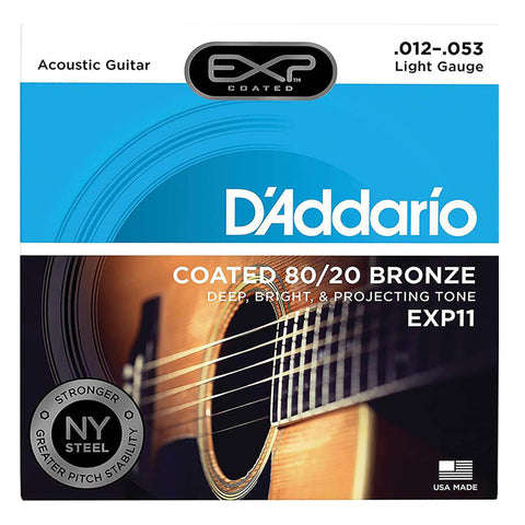 D'Addario Acoustic Guitar Strings - Exp 80/20 Lite EXP11