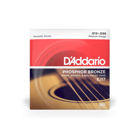 D'Addario Ac Guitar Strings Bronze EJ17 13-56