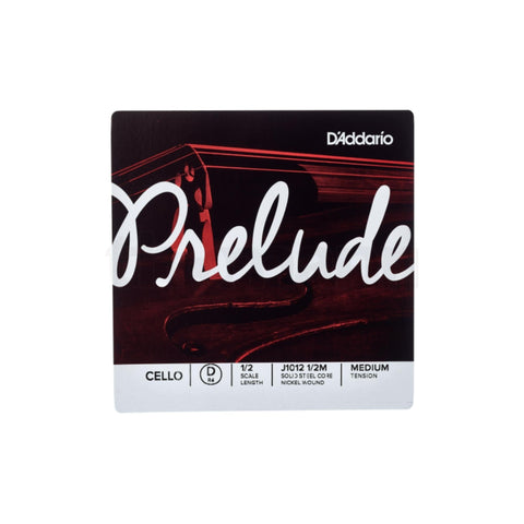 D'addario Prelude Cello 1/2 D Single String -J1012