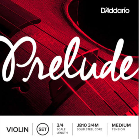 D'addario Prelude Violin 3/4 String -J810