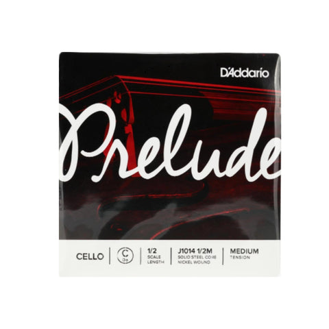 D'Addario Cello Strings Prelude Single J1014 1/2