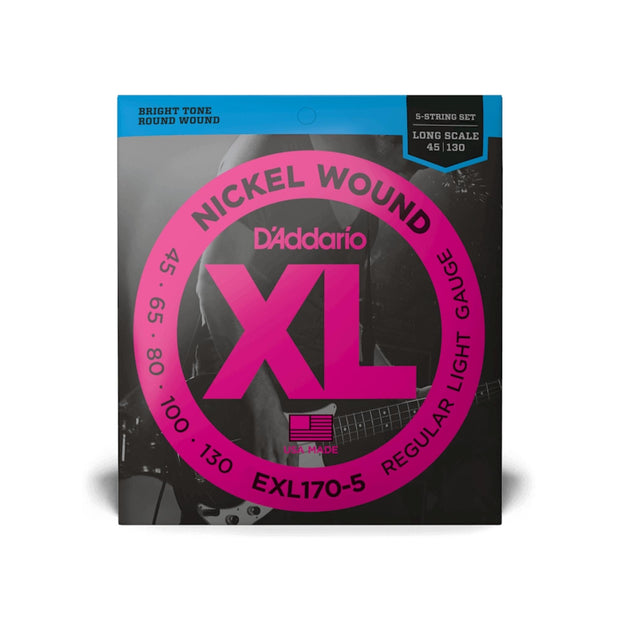 Daddario Set Bass Xl 45-130 Long 5Str EXL170-5