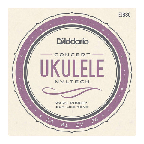 D' Addario Ukulele Concert Strings - Tech Nylon EJ88C