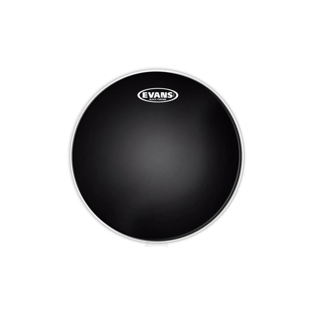 Evan TT13CHR - 2 Play Black Chrome Drumhead -13
