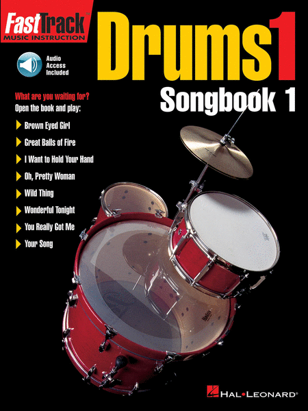 Hal Leonard Fast Track Drums Songbook 1 Audio Access
