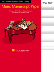 Hal Leonard Student Piano Library Manuscript Paper - Music Books | Melodica Music Store Dubai