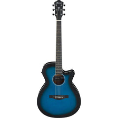 Ibanez Electro-Acoustic Guitar - AEG7 TBO - Blue - 4/4 | Melodica Music Store Dubai