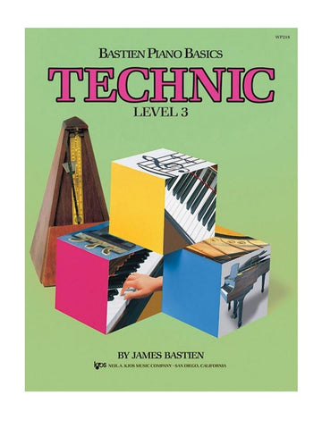 Kjos Piano Bastien Piano Basics, Level 3, Technic