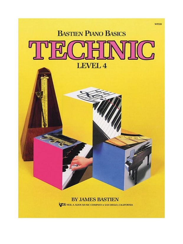 Kjos Piano Bastien Piano Basics, Level 4, Technic