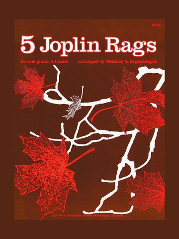 Kjos Piano Five Joplin Rags