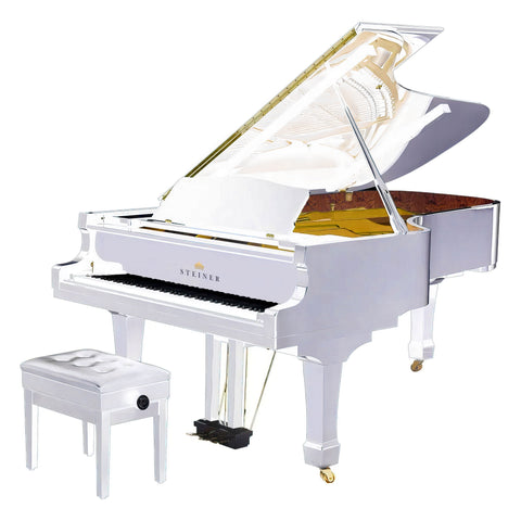 Steiner Grand Piano HG-196E - White with Bench