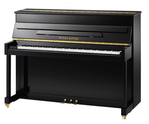 Pearl River Upright Piano EU-110 Black with Bench
