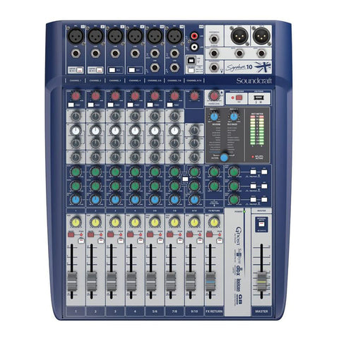 SoundCraft 10 channel mixing console - Signature 10