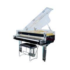 Steiner HG-168A Crystal Grand Piano - Black | Melodica Music Store Dubai