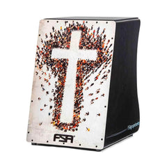 Cajon FSA gospel fg1506 cruz white | Melodica Music Store Dubai