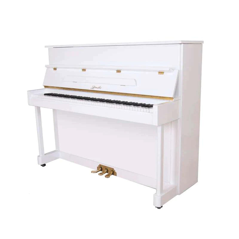  Buy Ritmuller Upright Piano RS-118 White with Bench Best Piano in Dubai Sharjah Abu Dhabi available at Meldocia Music Store